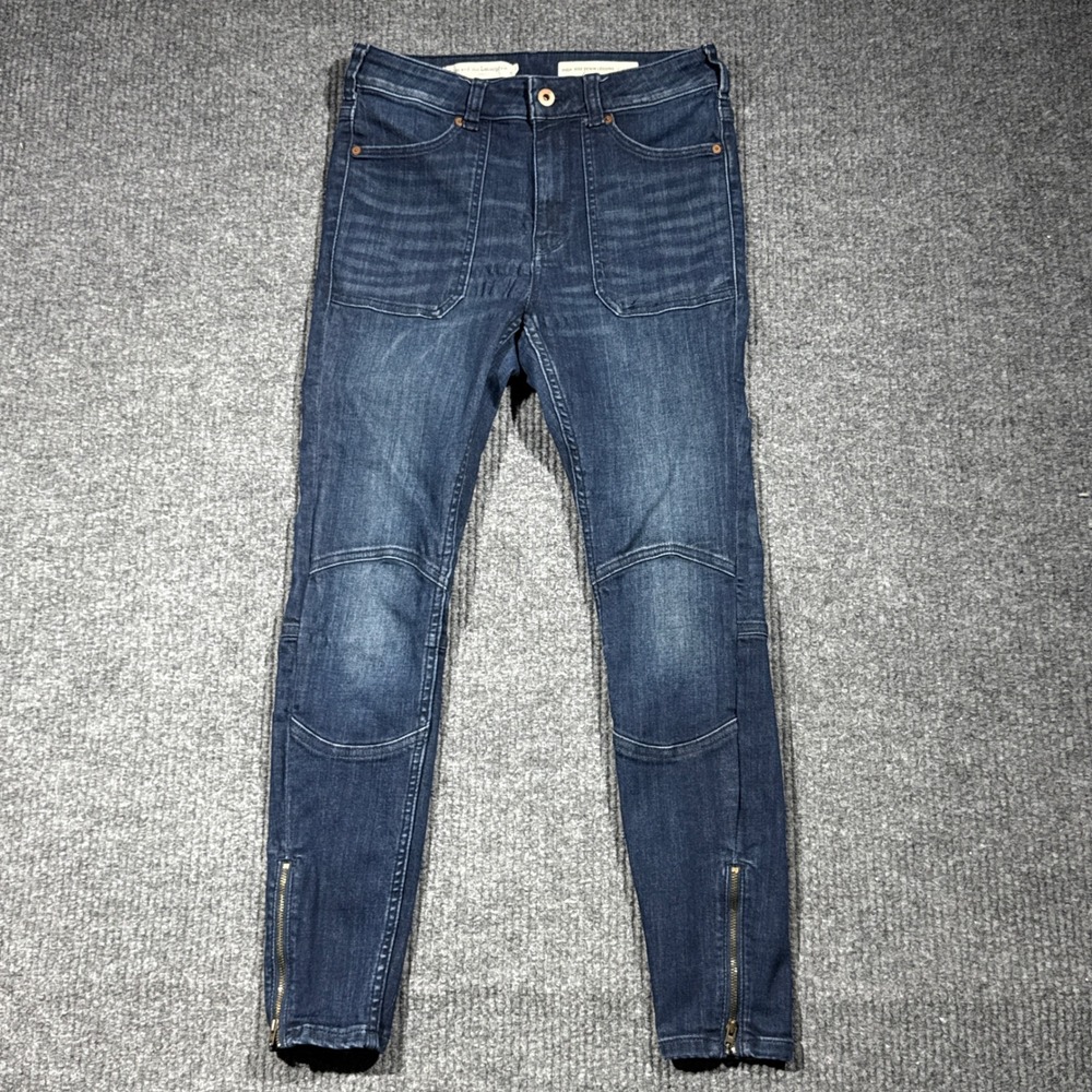 Anthropologie Pilcro and the Letterpress High Rise Denim Leggings Womens 28 Blue